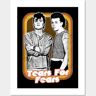 80s Vintage-Style Tears For Fears Design Posters and Art